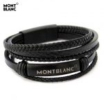 خرید دستبند چرم طرح Mont Blanc