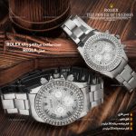 خرید ست ساعت مچی مردانه و زنانه رولکس Rolex مدل Regla رنگ نقره ای